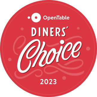 Opentable "Diner's Choice 2023 Winner" logo
