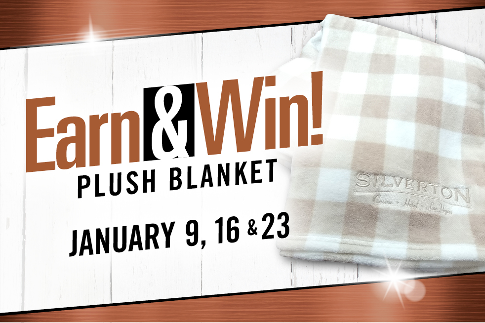 Earn & Win Plush Blanket; Silverton Casino
