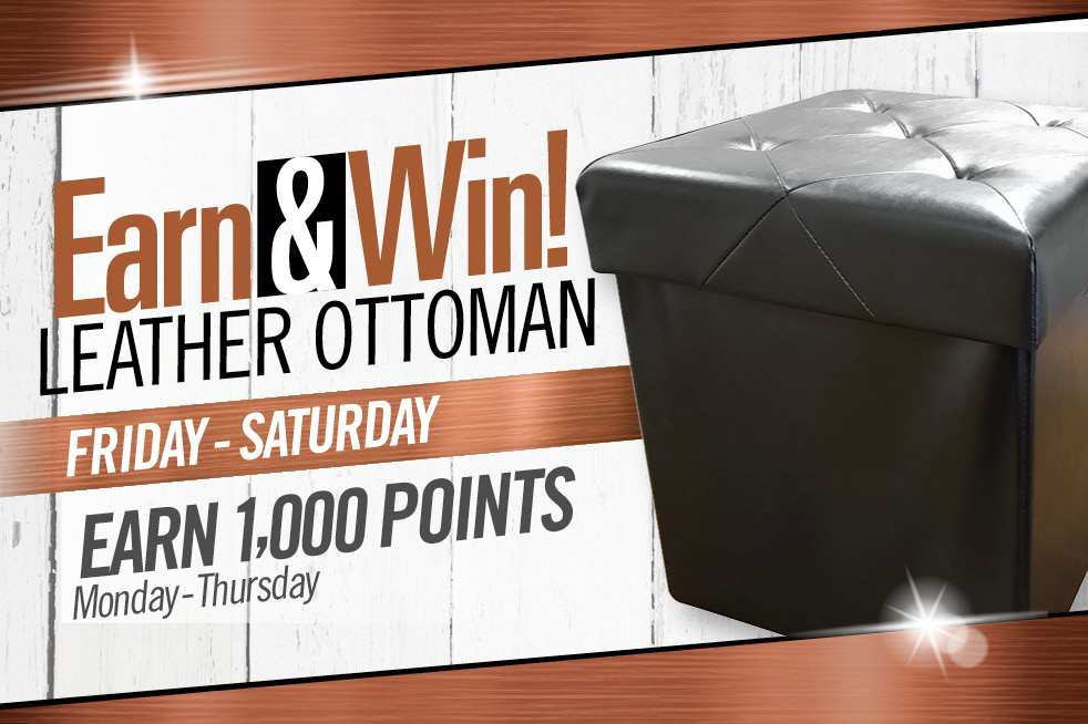 Leather Ottoman Silverton Casino