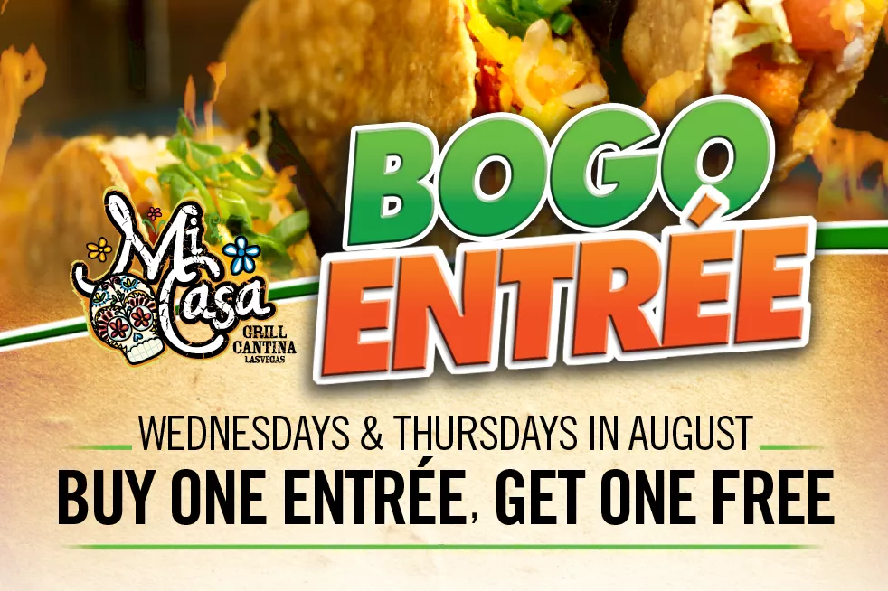Buy One Entrée, Get One Free at Mi Casa Grill Cantina