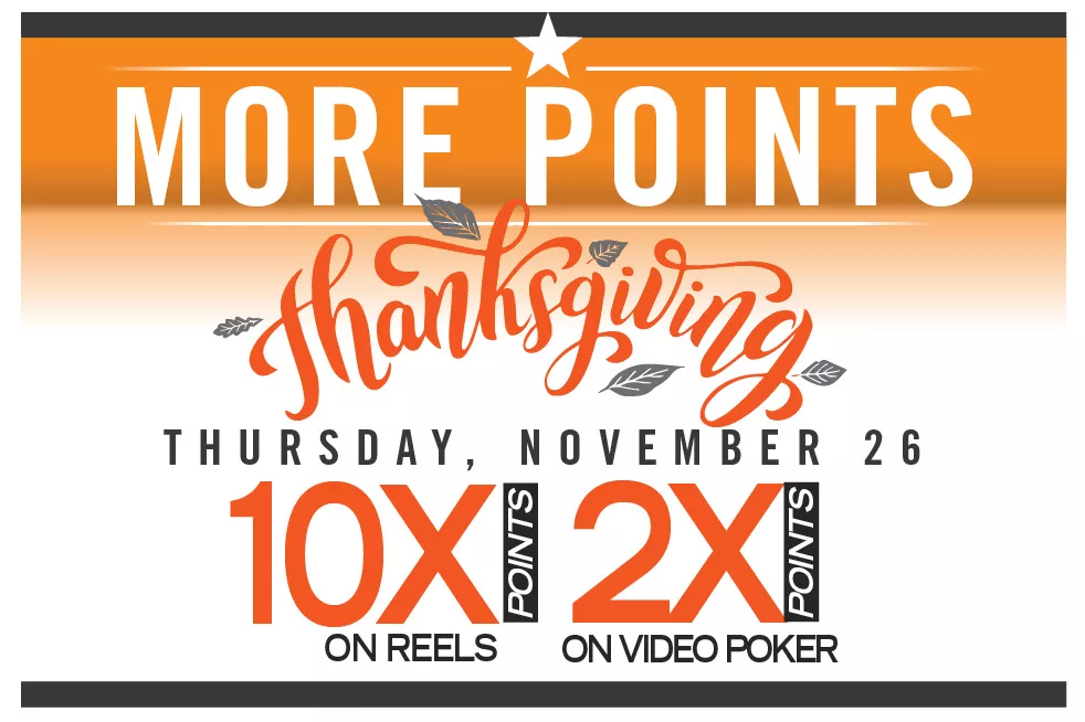 Thanksgiving Multiplier Silverton Casino