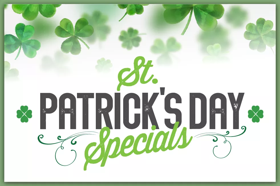 St Patrick's Day Menu Specials