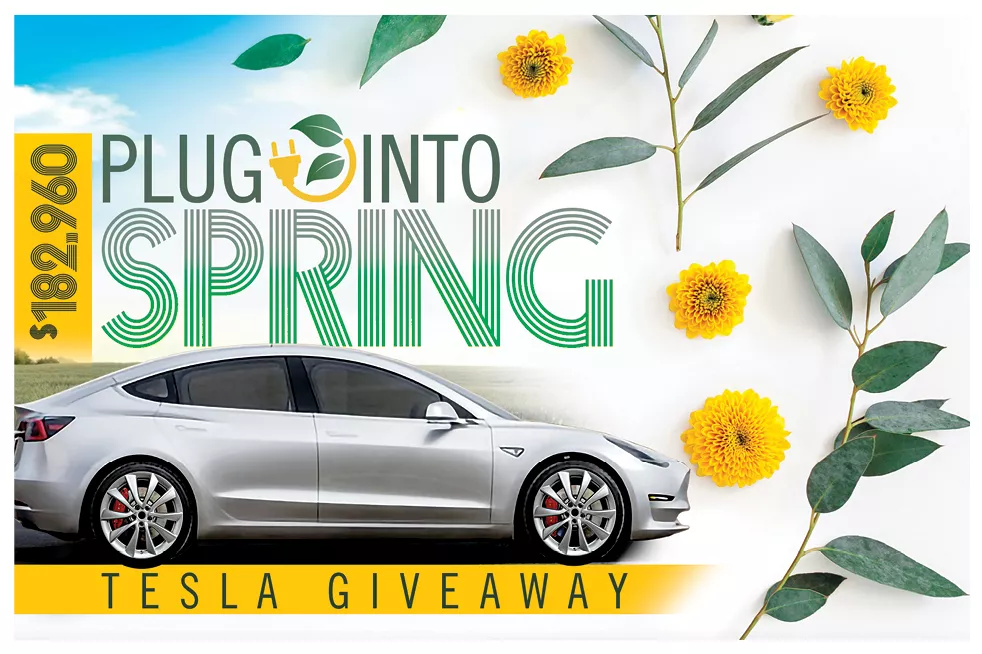 $182,960 Plug into Spring Tesla Giveaway