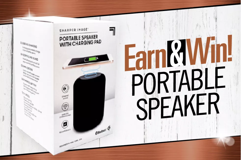 Earn & Win Portable Speaker