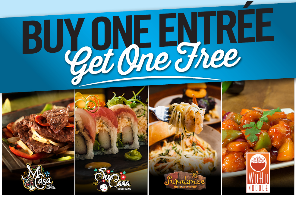Buy One Entree Get One Free