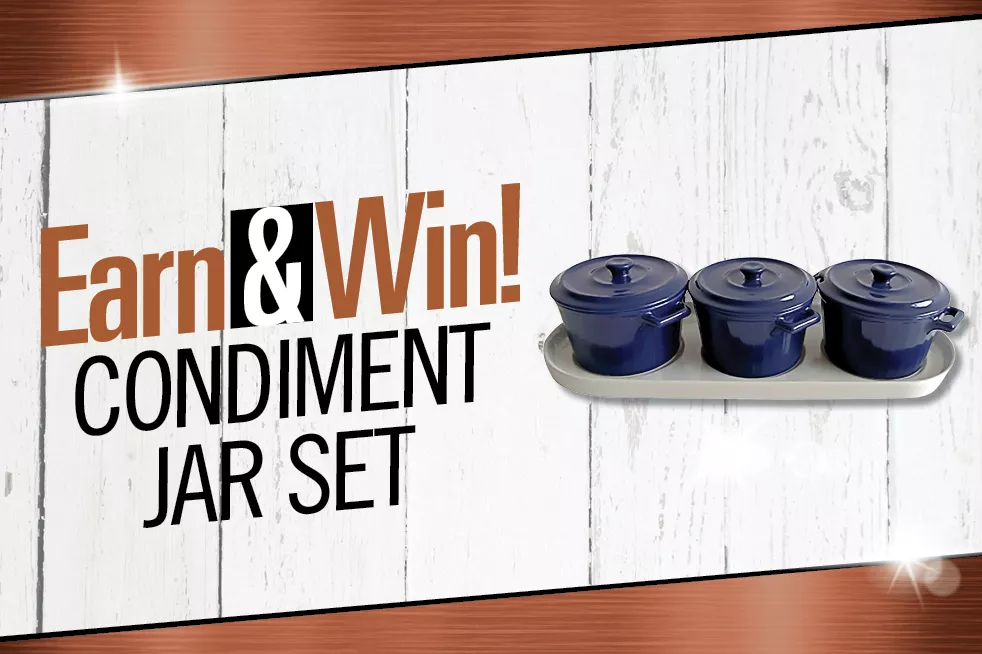 Earn & Win Condiment Jar Set