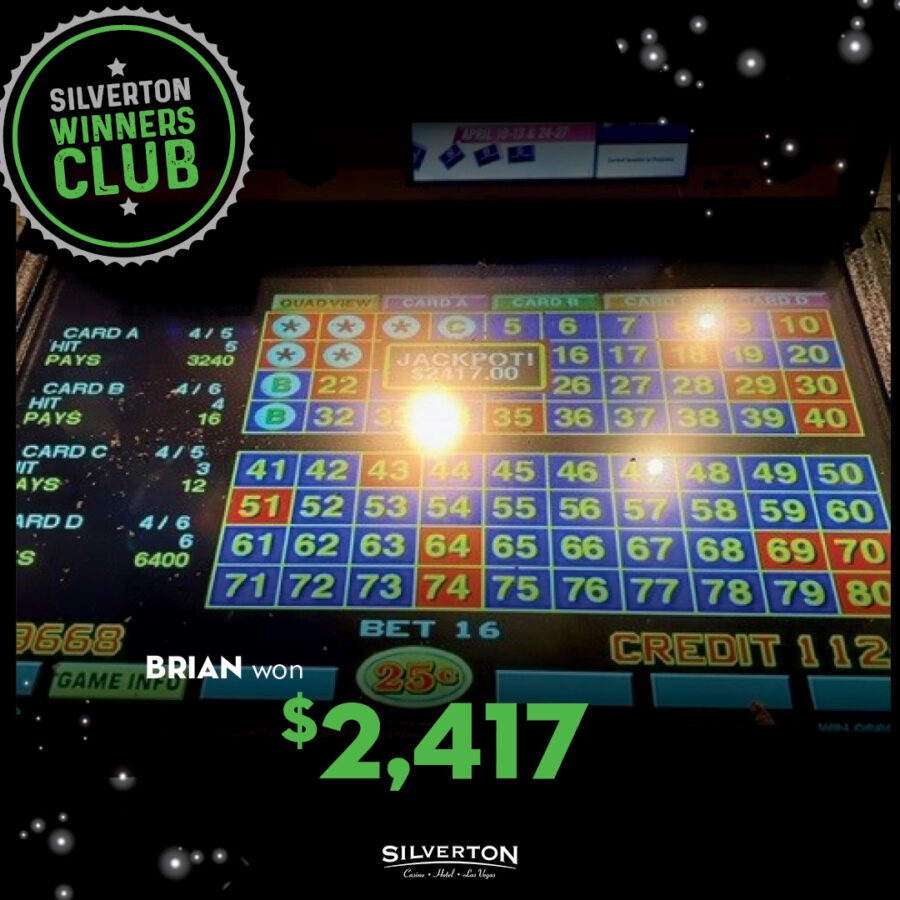 April Winners Club Brian