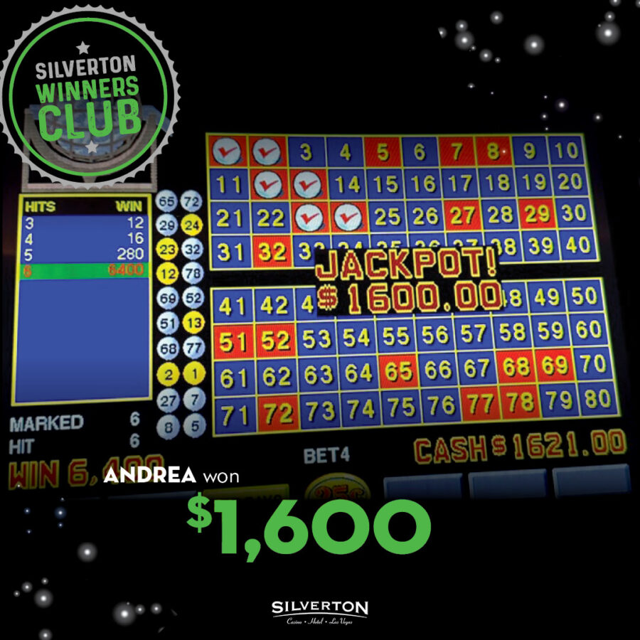 April Winners Club Andrea