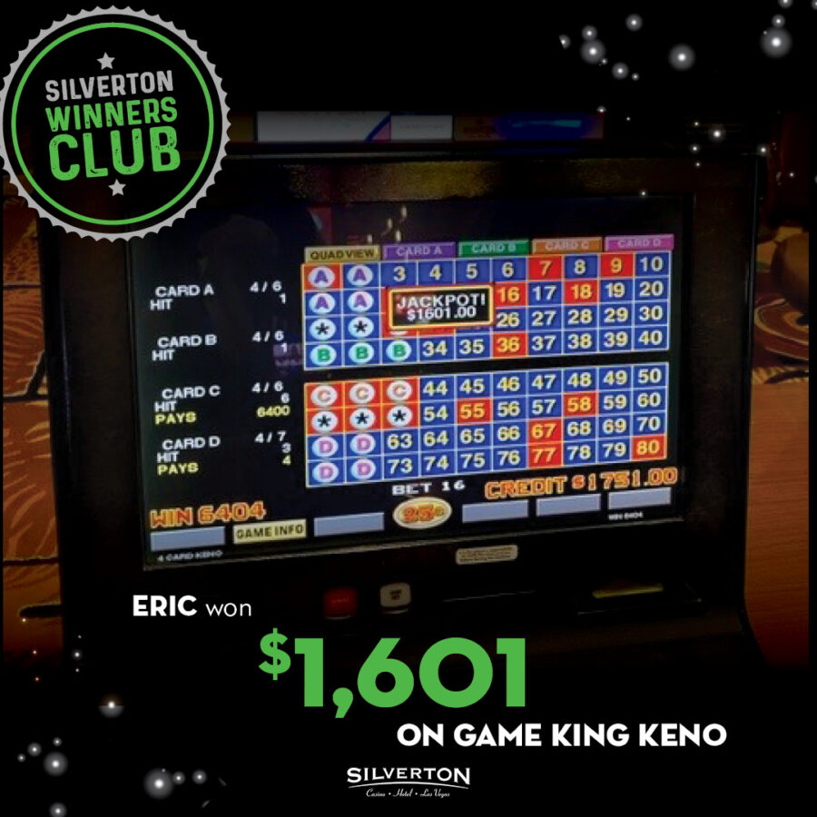 April Winners Club Eric