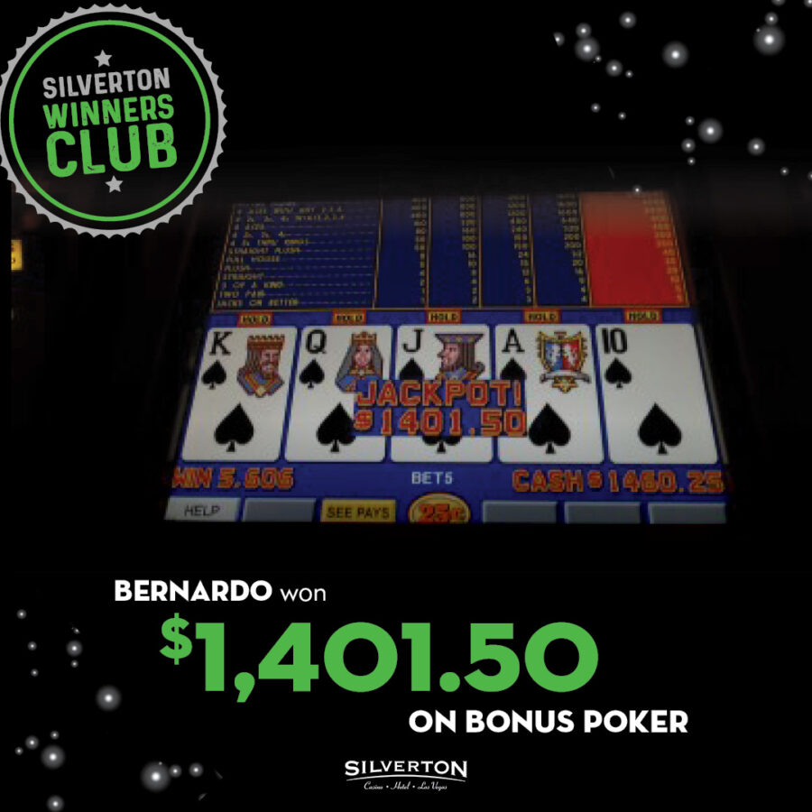 April Winners Club Bernardo