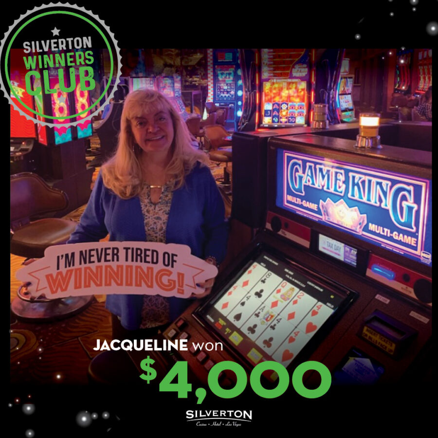 April Winners Club Jacqueline