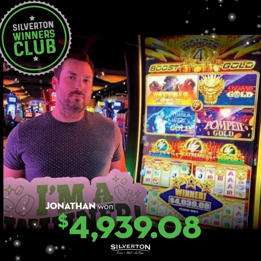 April Winners Club Jonathan