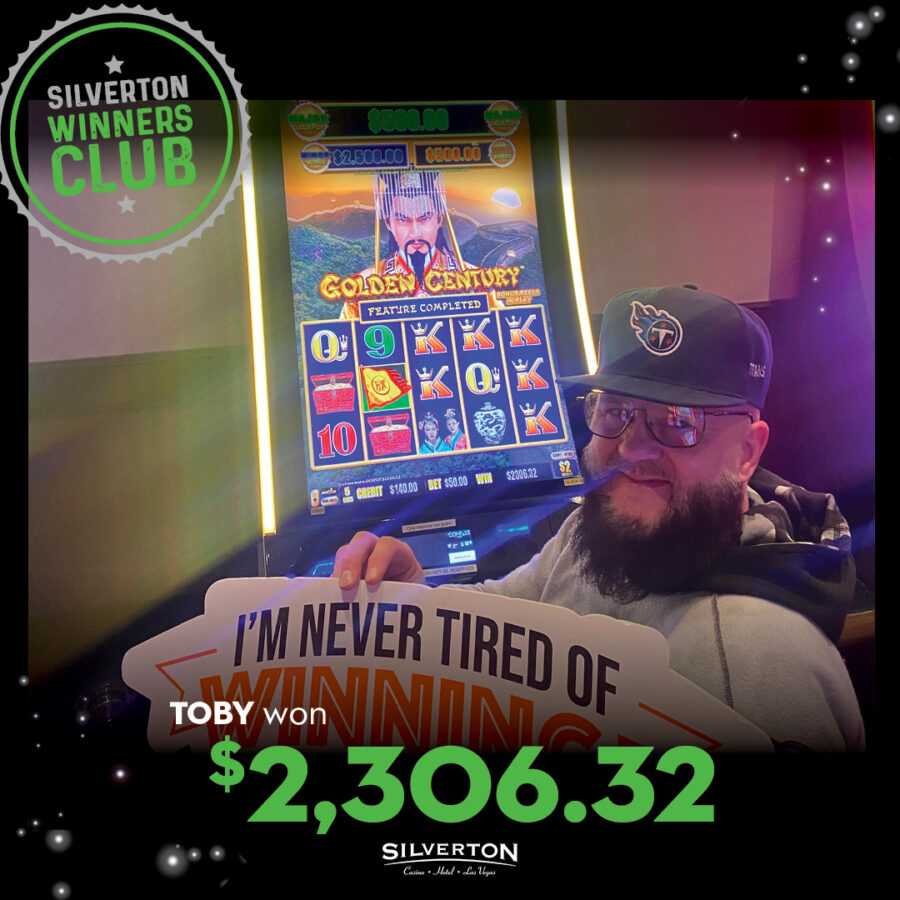 April Winners Club Toby