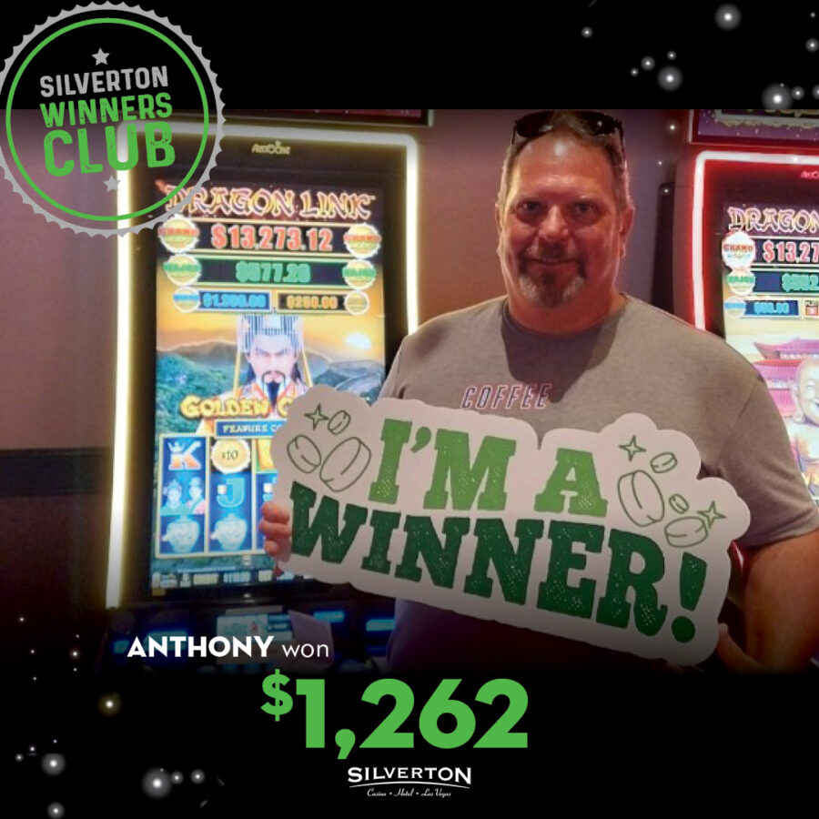 May Winners Club Anthony