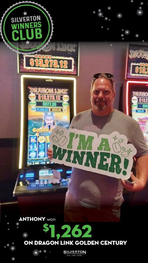 May Winners Club Anthony