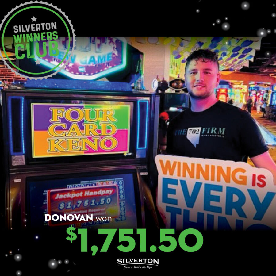 May Winners Club Donovan
