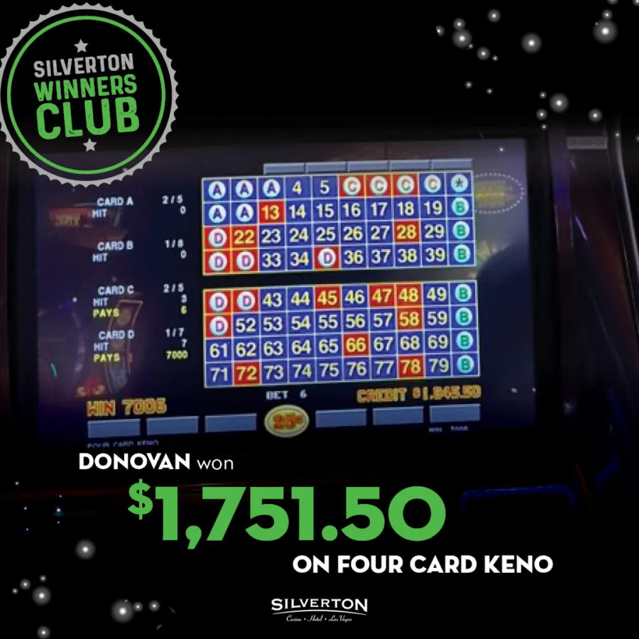 May Winners Club Donovan
