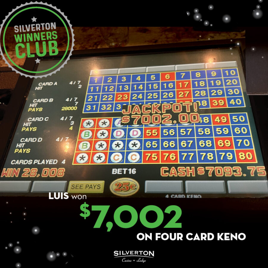 March Winners Club Luis