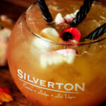 sour frankenstein halloween cocktail