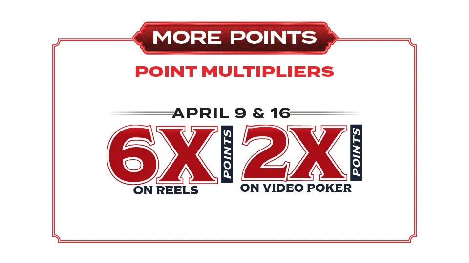 More Points, Point Multipliers at Silverton Casino