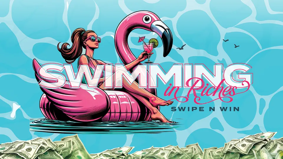 Swimming in Riches Swipe N Win promotion at Silverton Casino
