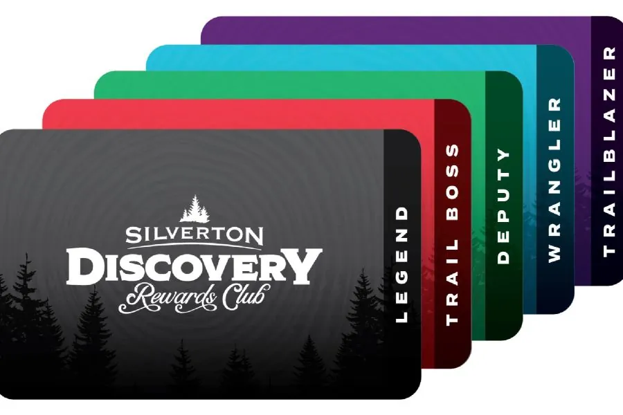 Discovery Rewards Club fanned cards
