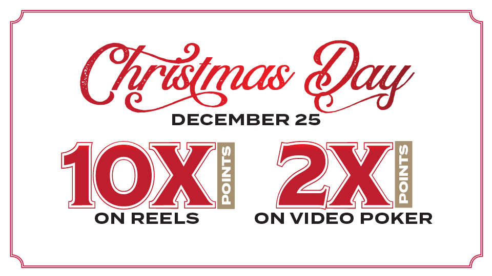 Christmas Day Point Multiplier at Silverton Casino