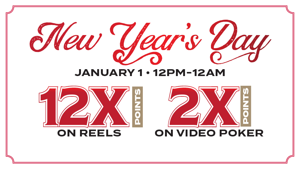 New Year's Day Point Multiplier at Silverton Casino