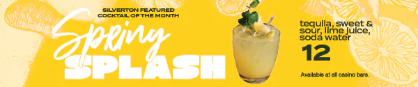 April Featured Cocktail, Spring Splash at Silverton Casino