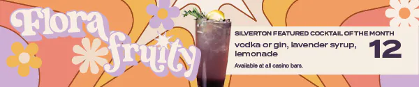 Flora Fruity June Cocktail of the Month at Silverton Casino