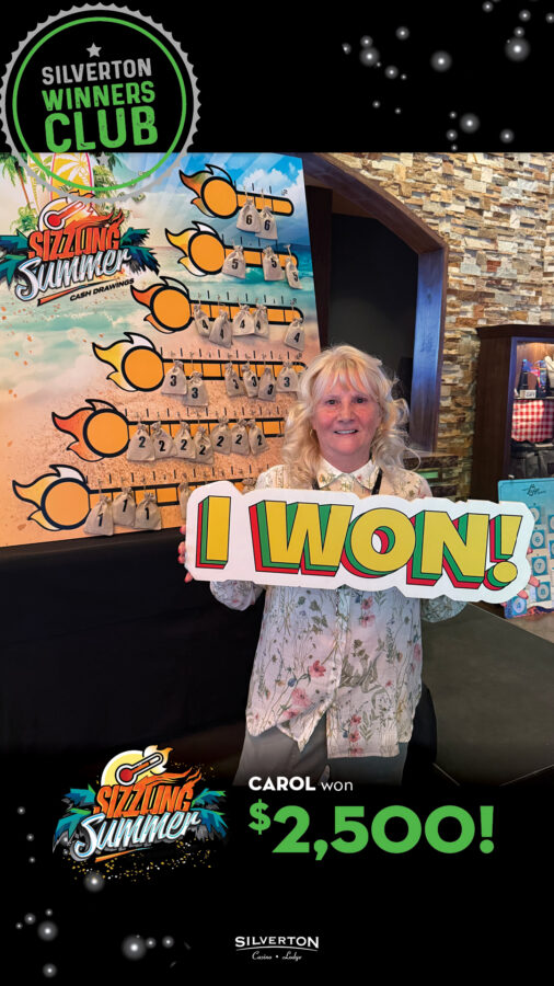 Winners Club, Carol, Sizzling Summer Drawing