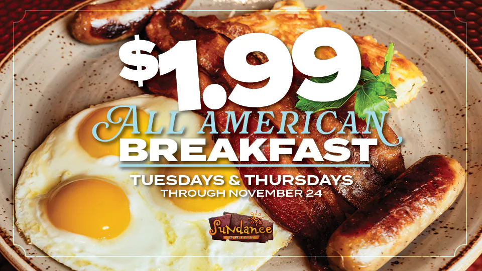$1.99 All American Breakfast